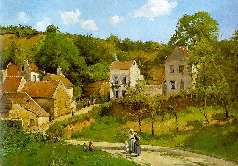 Camille Pissaro The Hermitage at Pontoise France oil painting art